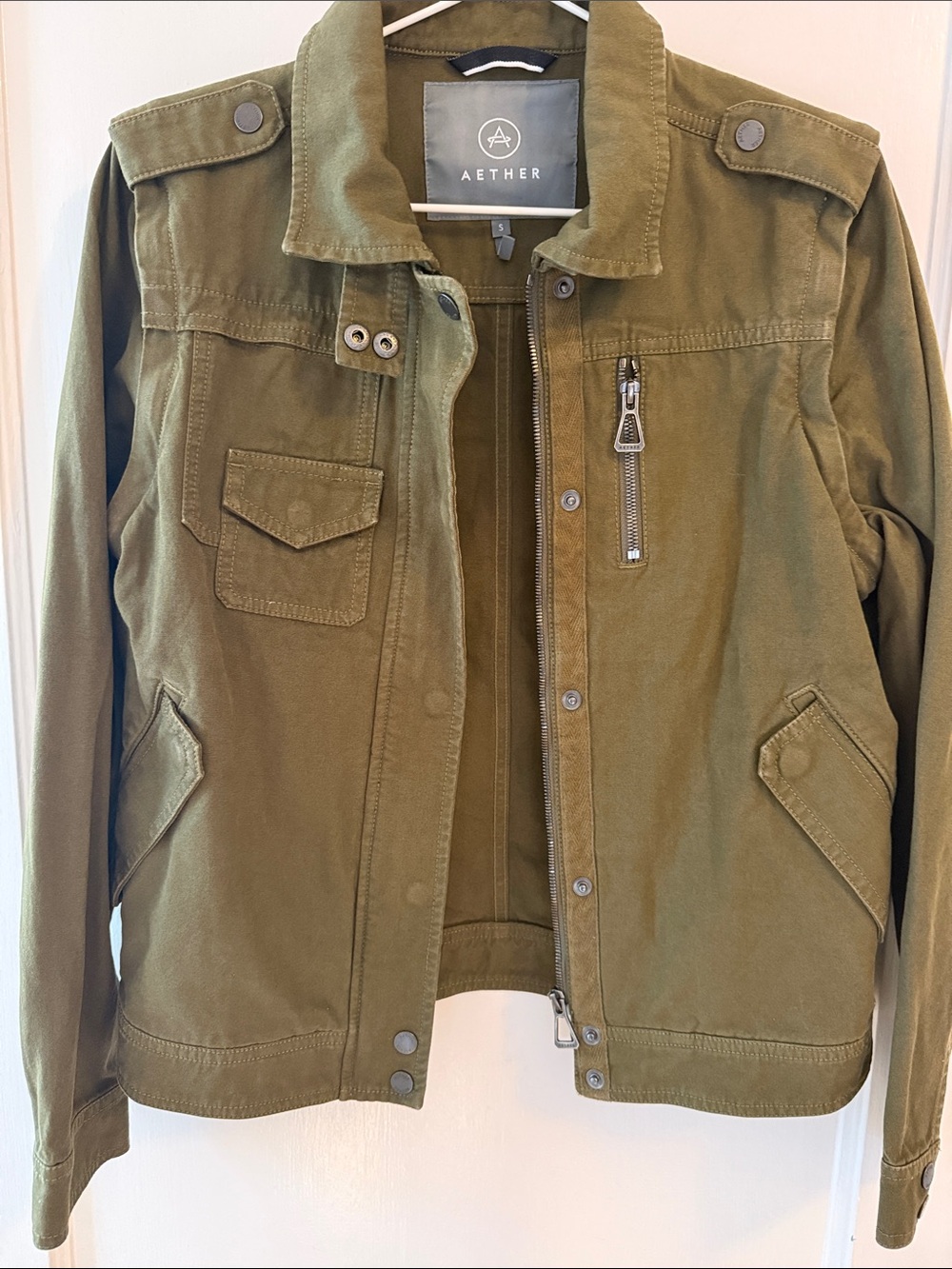 AETHER Apparel Sahara Cotton Convertible Field Jacket -Command Green S